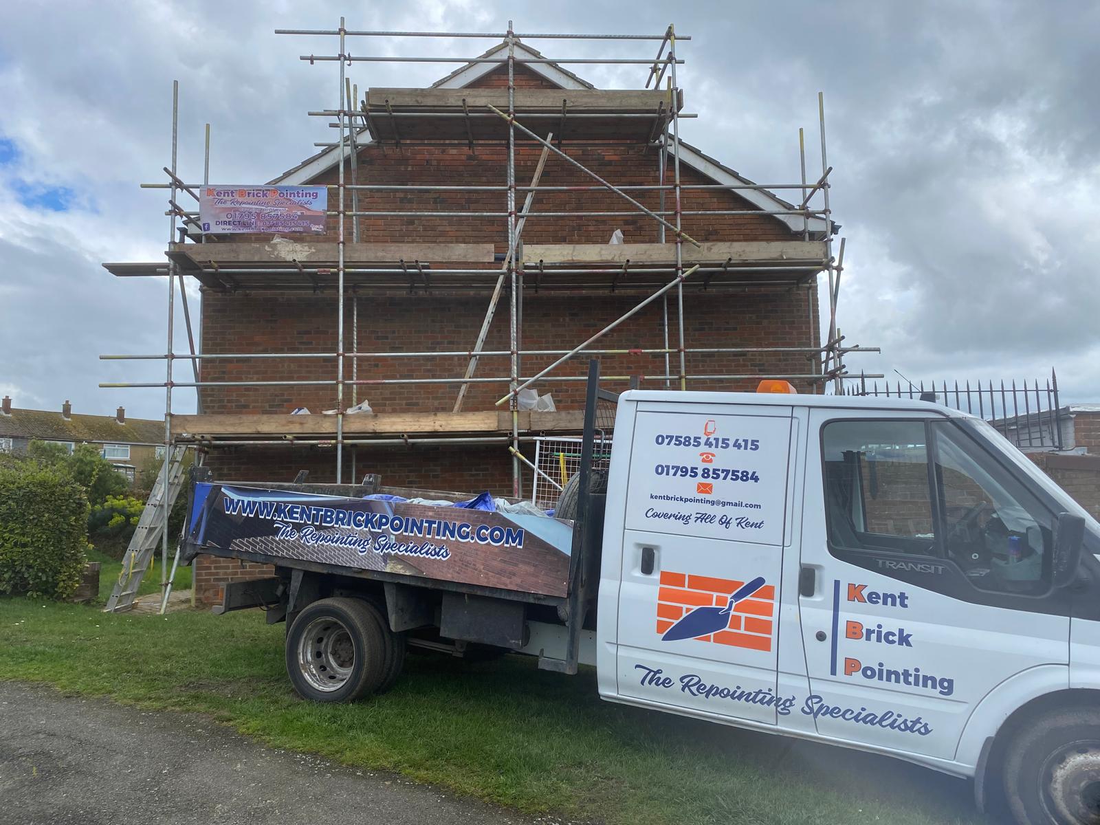 Brick Repointing Job Starting Whitfield, Dover