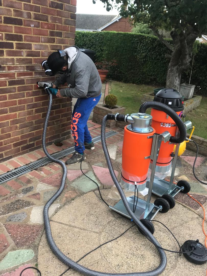 Brick wall steam cleaning by Kent Brick Pointing